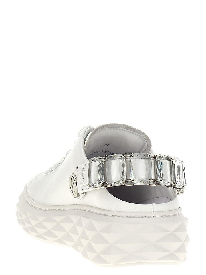 Diamond Sling Sneakers White