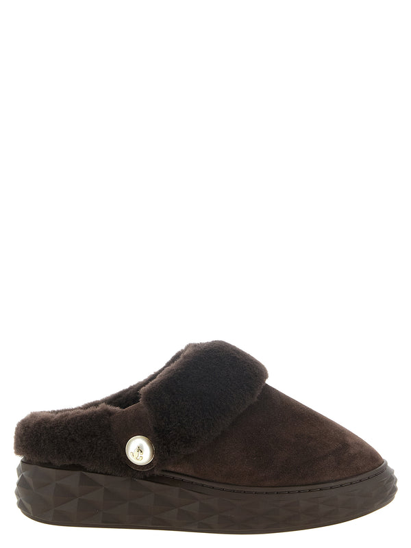 Diamond Maxi Mule Zapatos Bajos Marrón