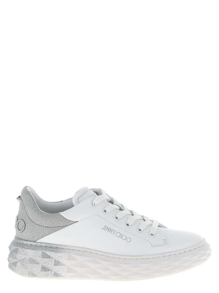 Jimmy Choo Diamond Maxi F Ii Sneakers - Silver | f83653b12fd25a17945d102eaef87be4c7a13e34
