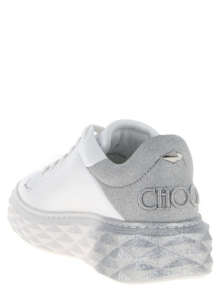 Jimmy Choo Diamond Maxi F Ii Sneakers - Silver | addcdc08ea09629549bb94e7ad9540c8831693b3