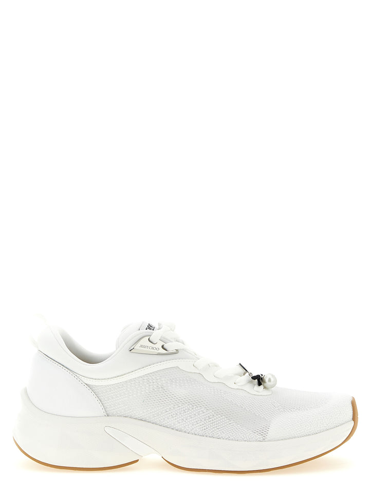 Jimmy Choo Diamond Run Sneakers - White | 86d375c9c999a67e97bfbe05b996c649e02b6d6a