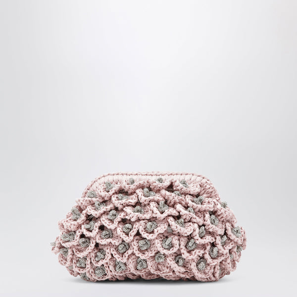 Pink Diana Pouch With Crystals