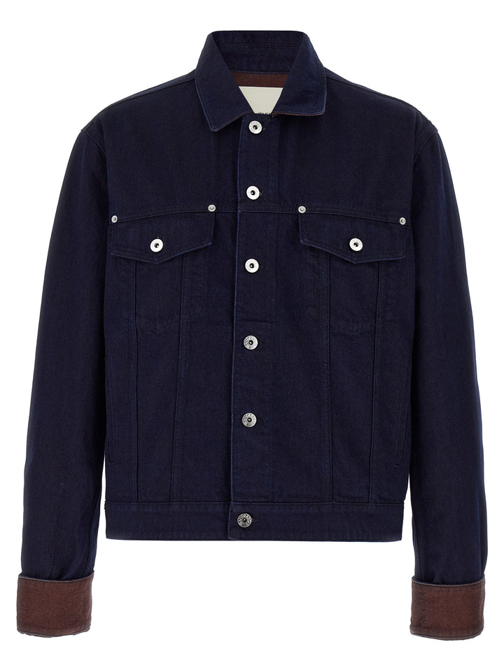 J.W. Anderson Turn Up Cuff Puffer Jackets - Blue | da82f6df298efb9192b23c55ecc90add7adfdb69