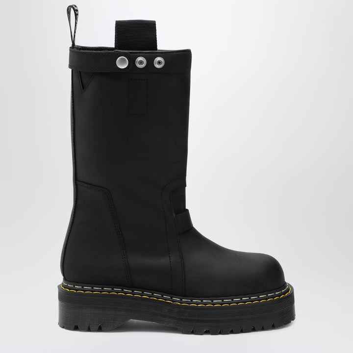 Dr. Martens Black Quad Sole Pull-On High-Top Boots