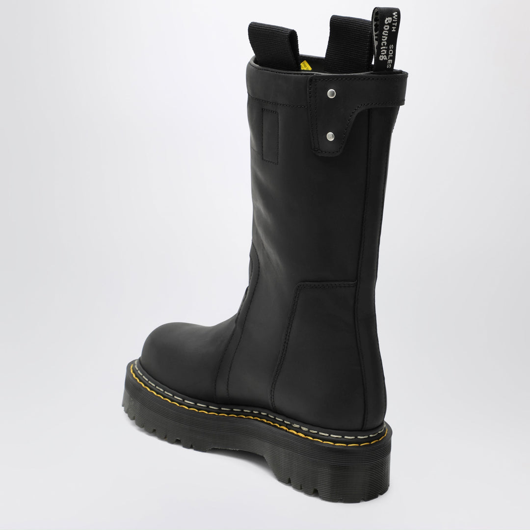Dr. Martens Black Quad Sole Pull-On High-Top Boots