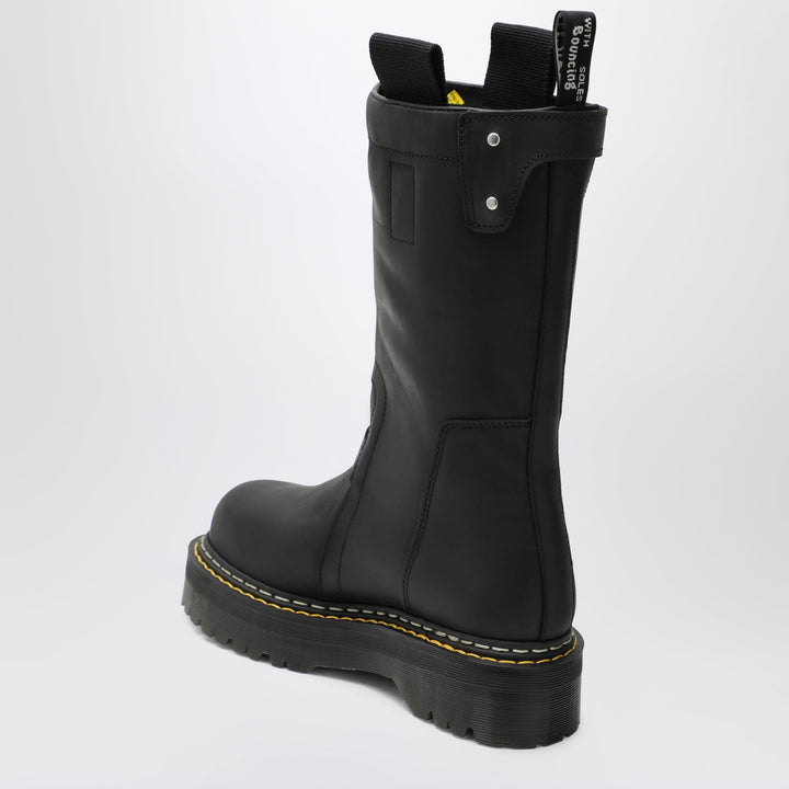 Dr. Martens Black Quad Sole Pull-On High-Top Boots