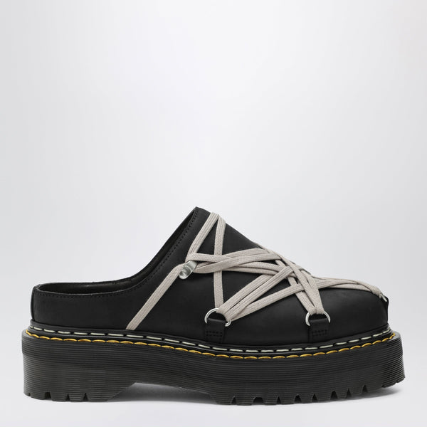 Black Quad Sole Megalace® Mules
