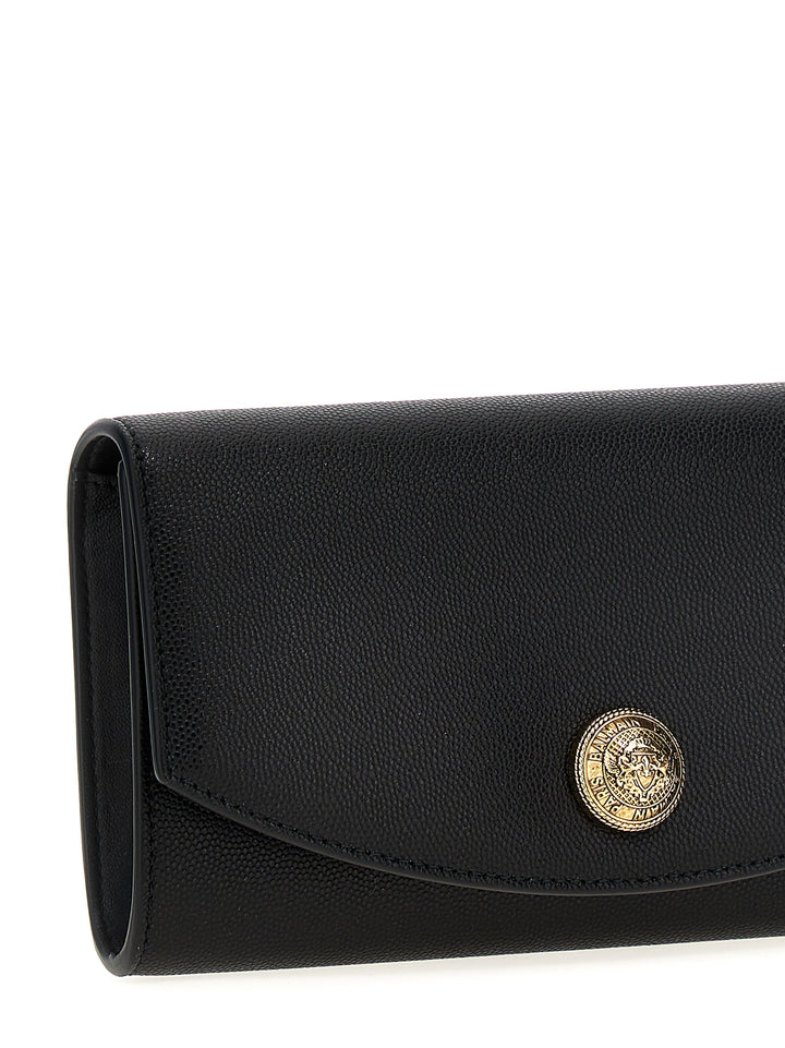 Emblem Clutch Black