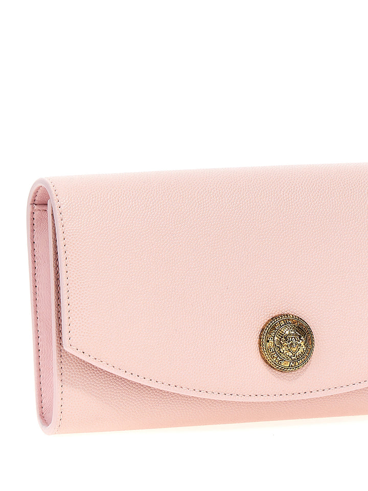 Emblem Clutch Pink