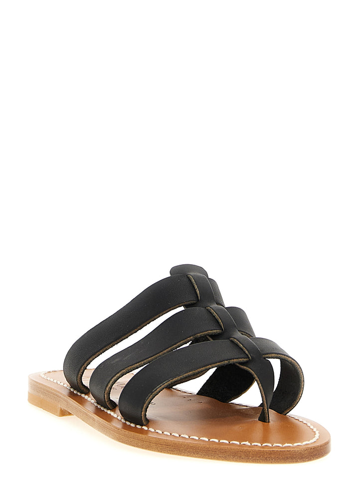K.Jacques Saint Tropez Dolon Sandals - Black | 0f58f27afdb402e82bffd9e382183ce5d6991d11
