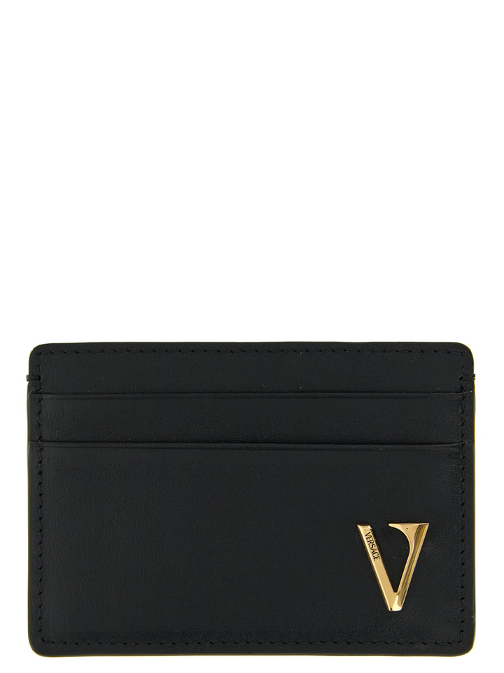 Versace V Logo Wallets and Card Holders - Black | 5a93b3667e5cfc1a96028df166a12d35db38ad5b