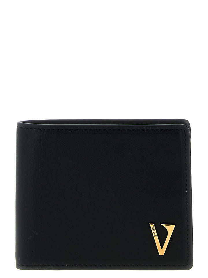 Versace V Logo Wallets and Card Holders - Black | 65086af6b125d6d6eed05c3557493cb5a3bc4496