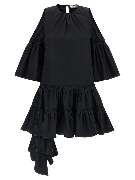 Ruffles Dresses Black