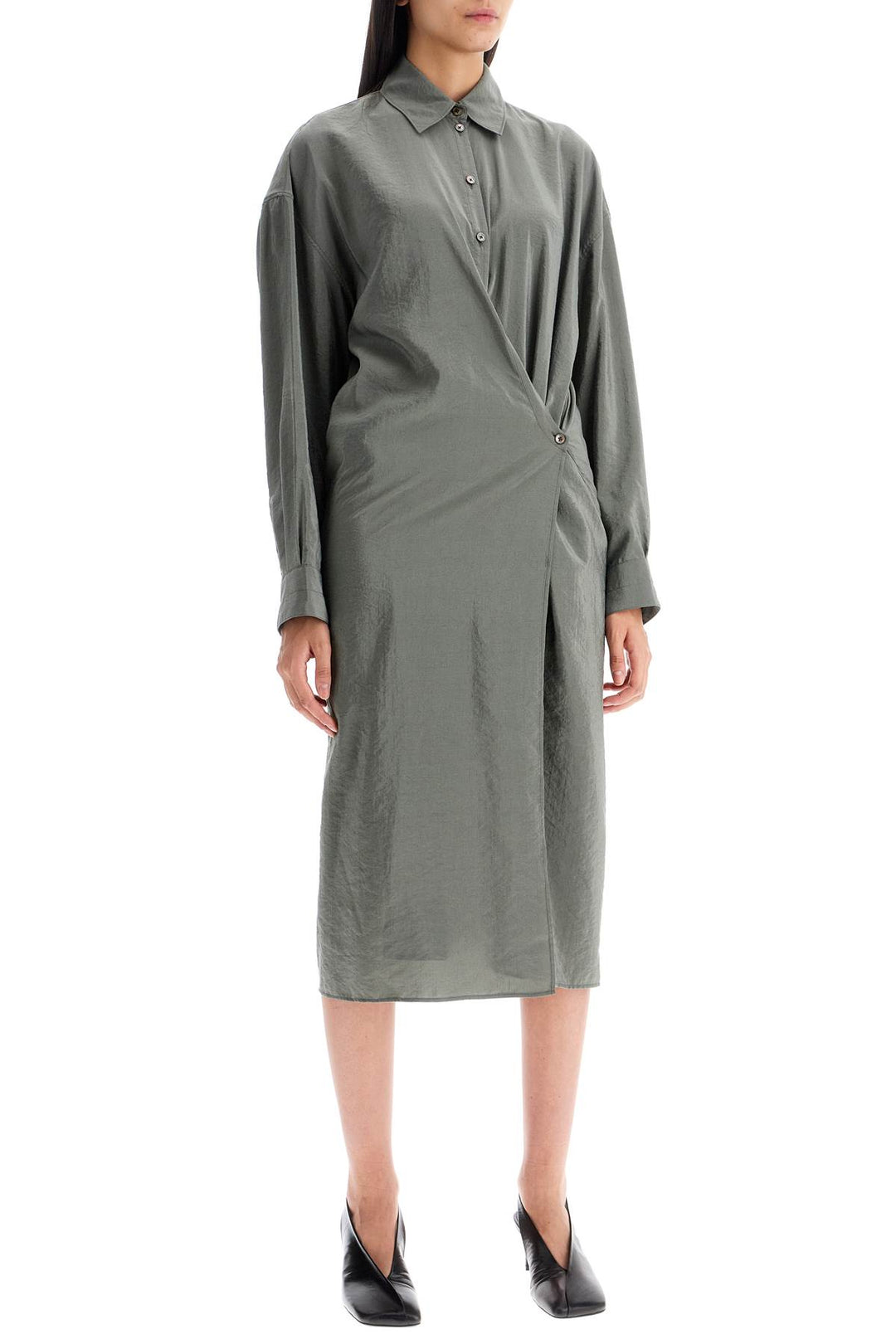 Asymmetric Shirt Dress