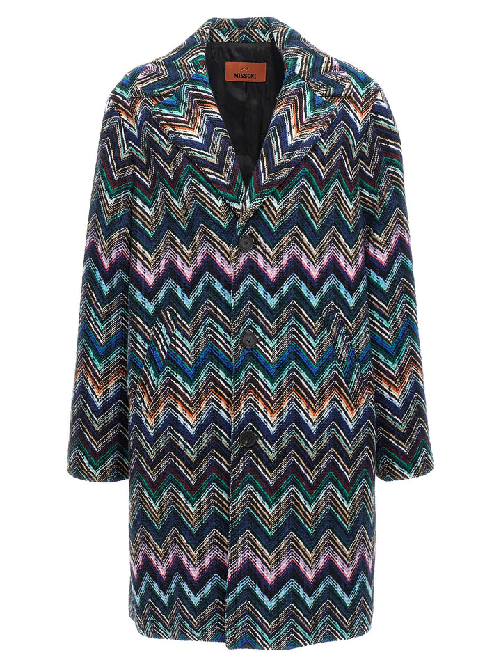 Zigzag Coat Coats, Trench Coats Multicolor