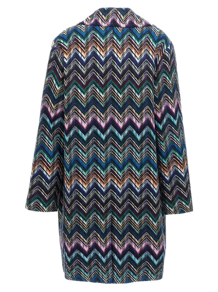 Zigzag Coat Coats, Trench Coats Multicolor