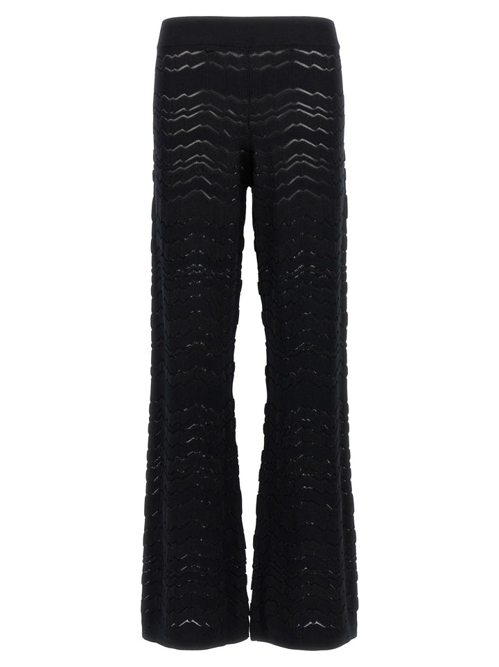 Zig Zag Pants Black