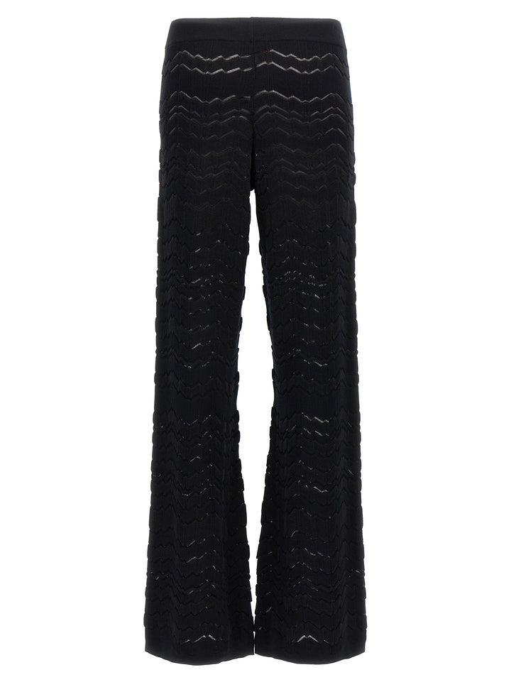 Zig Zag Pants Black