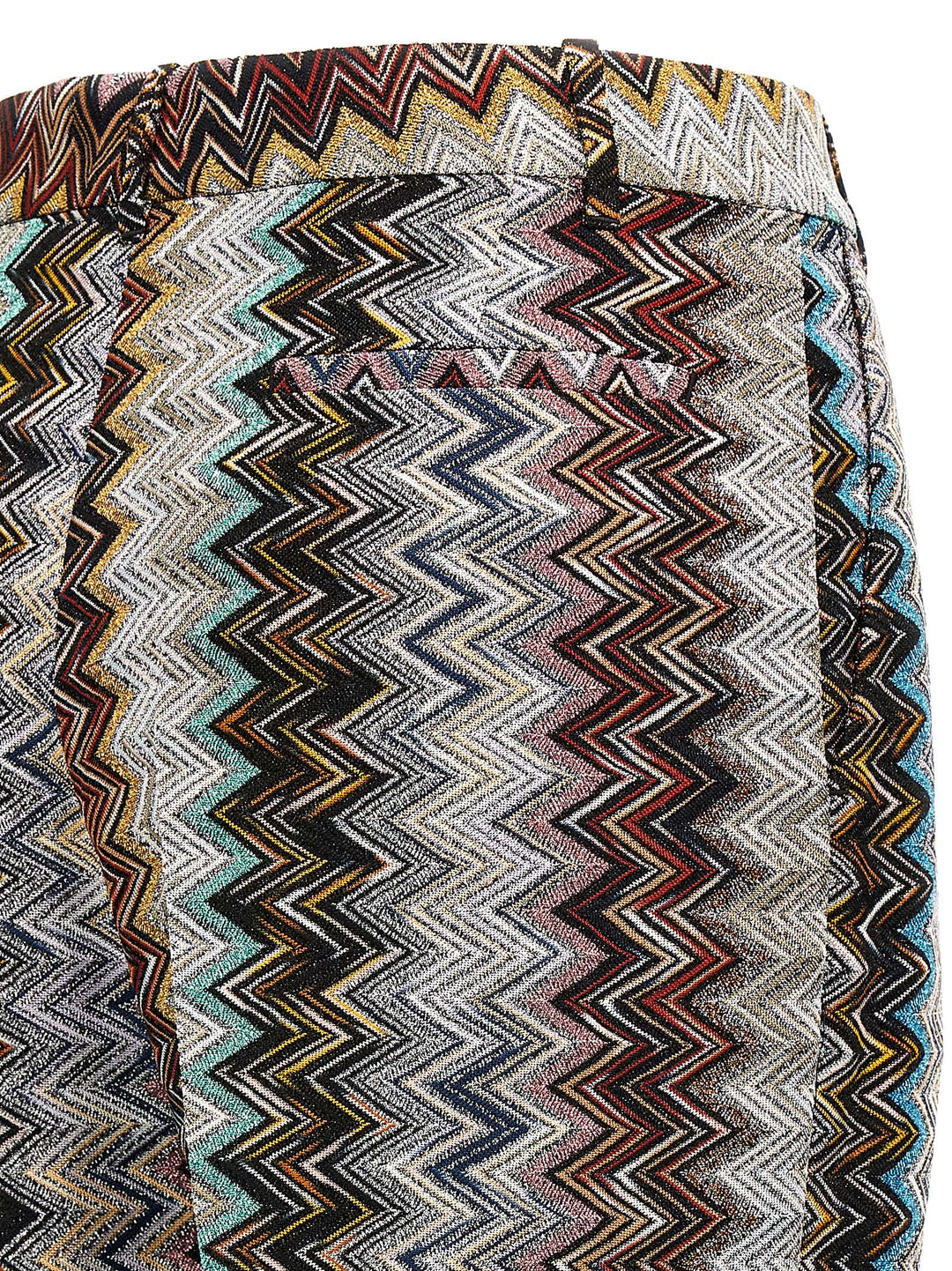 Zig Zag Lamé Pants Multicolor