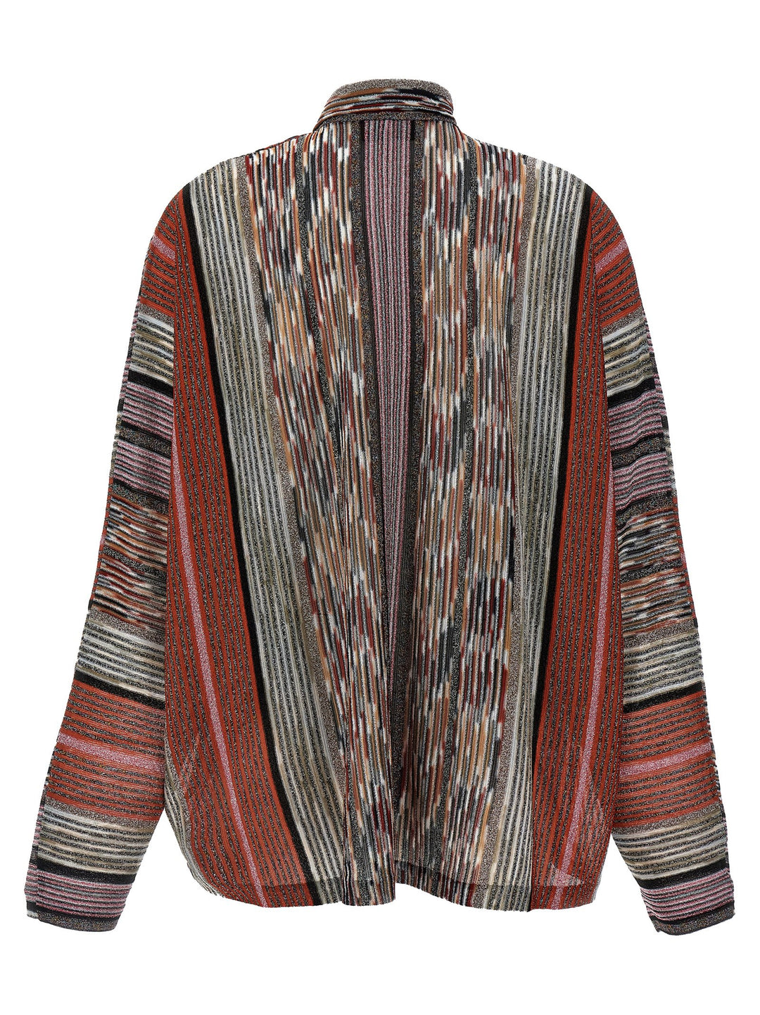 Lamé Stripes Blouse Shirt, Blouse Multicolor