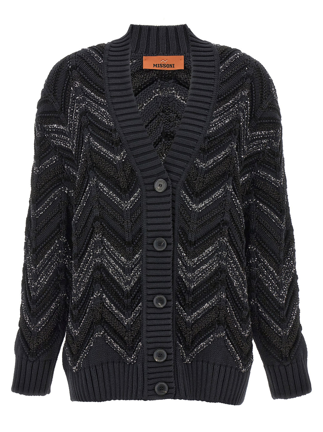 Zig Zag Sweater, Cardigans Black