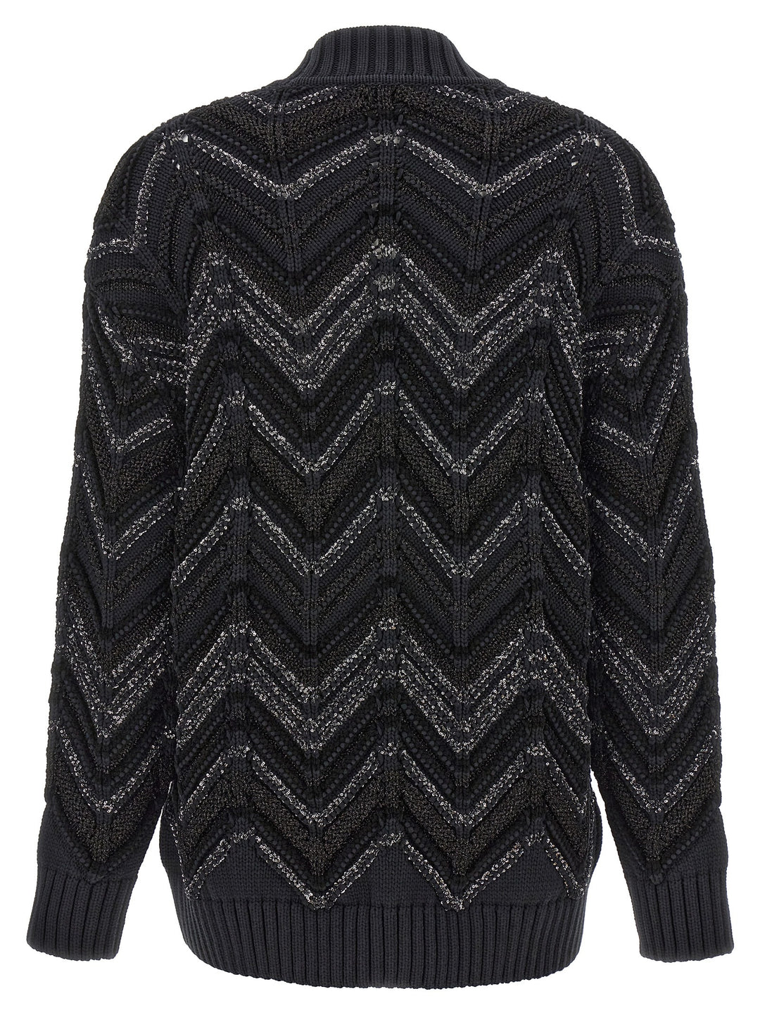 Zig Zag Sweater, Cardigans Black