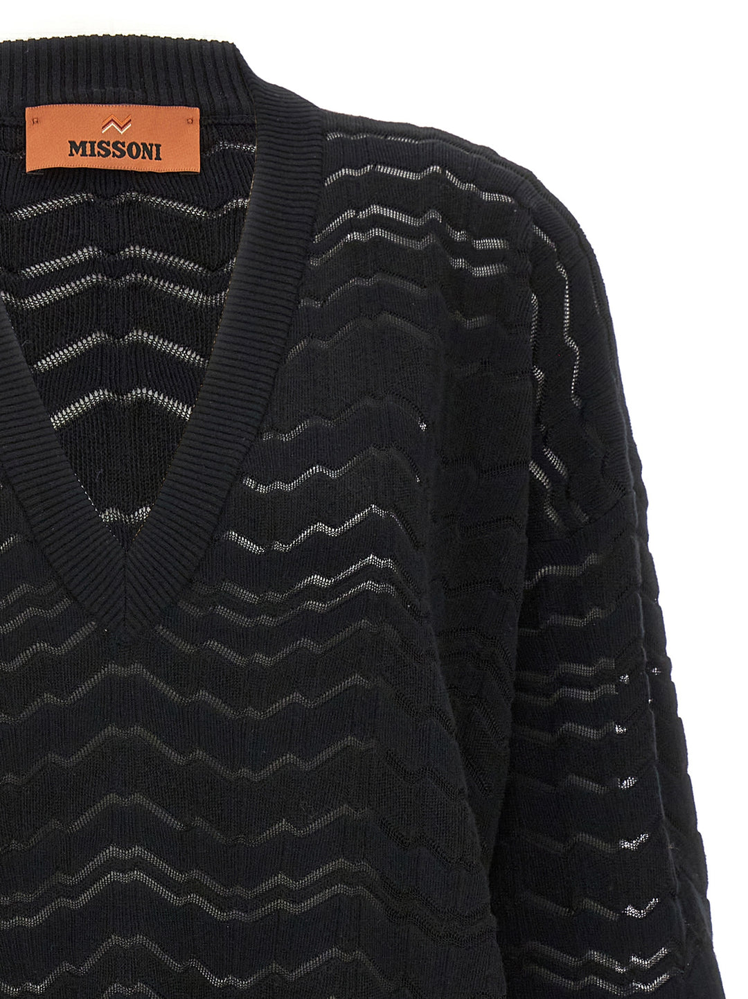 Zig Zag Sweater, Cardigans Black