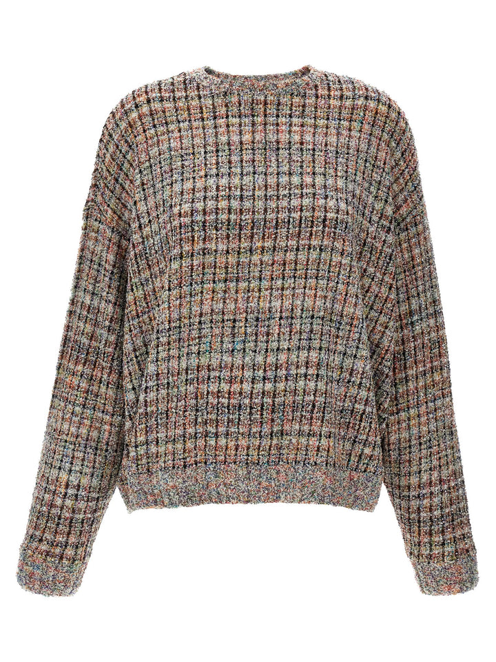 Sequin Bouclé Sweater Sweater, Cardigans Multicolor