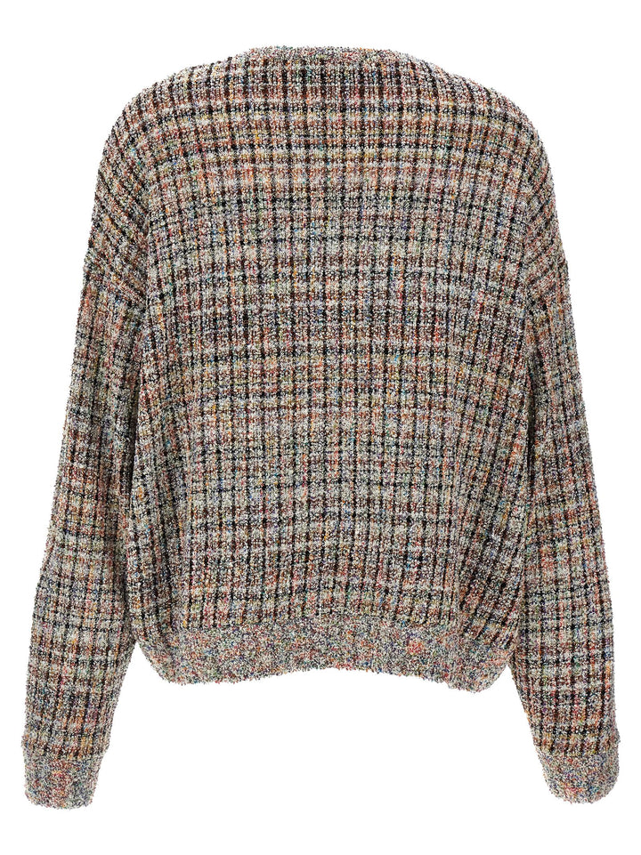 Sequin Bouclé Sweater Sweater, Cardigans Multicolor