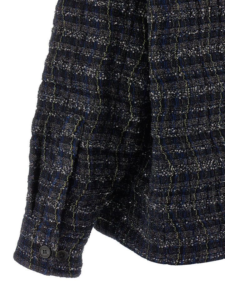 Missoni Caperdoni Frame Overshirt Coats and Trench Coats - Blue | 3e24786439b5809553cd440f15a689fcf11e767f