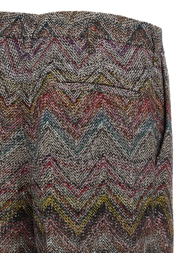 Missoni Zigzag Sequin Pants - Multicolor | 8a0592a8d79e929e6378b1db3b165e860ea50357