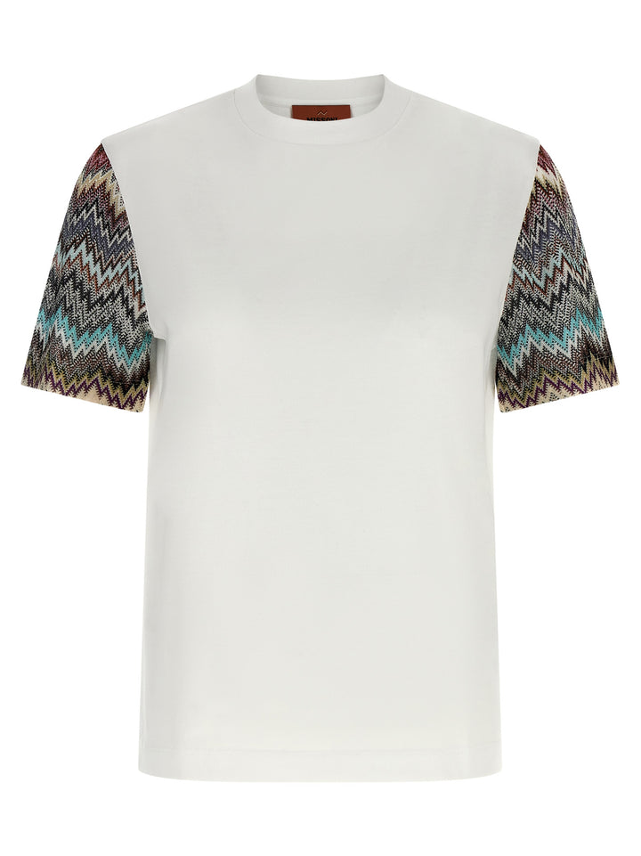 Missoni Snake Sleeve T-shirt - White | 5d25aec2c108dd625901a84935f7759d30e4a373