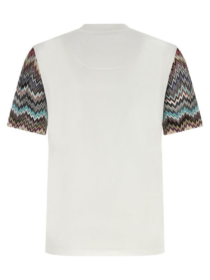 Missoni Snake Sleeve T-shirt - White | 9b2721a404e3d15e5d0852881b9d41fb5fd97b15