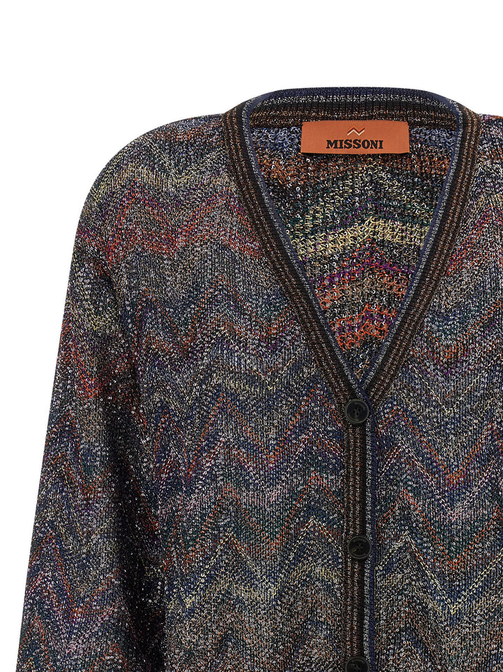 Missoni Zigzag Pattern Cardigan Sweaters and Cardigans - Multicolor | ea9b5db296419c6817cac5d8d3ac13a6e6798ed4