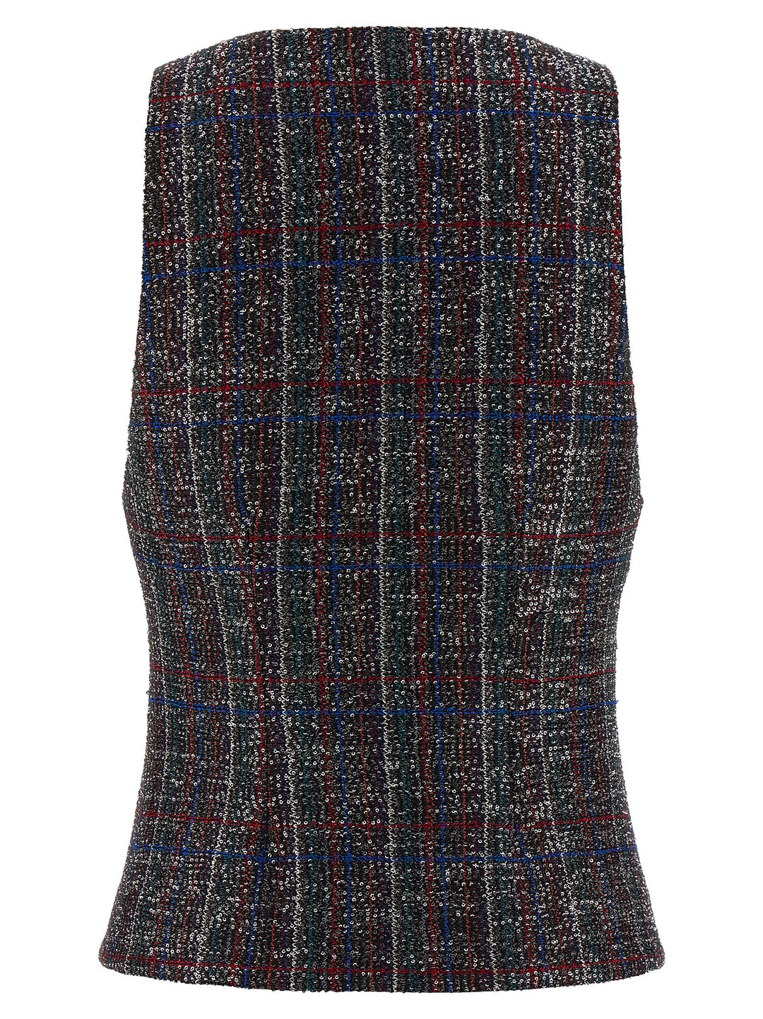 Missoni Sequin Tartan Vest Gilet - Multicolor | 9a76fa0816e25c3e4f726d6a332d623b4a686385