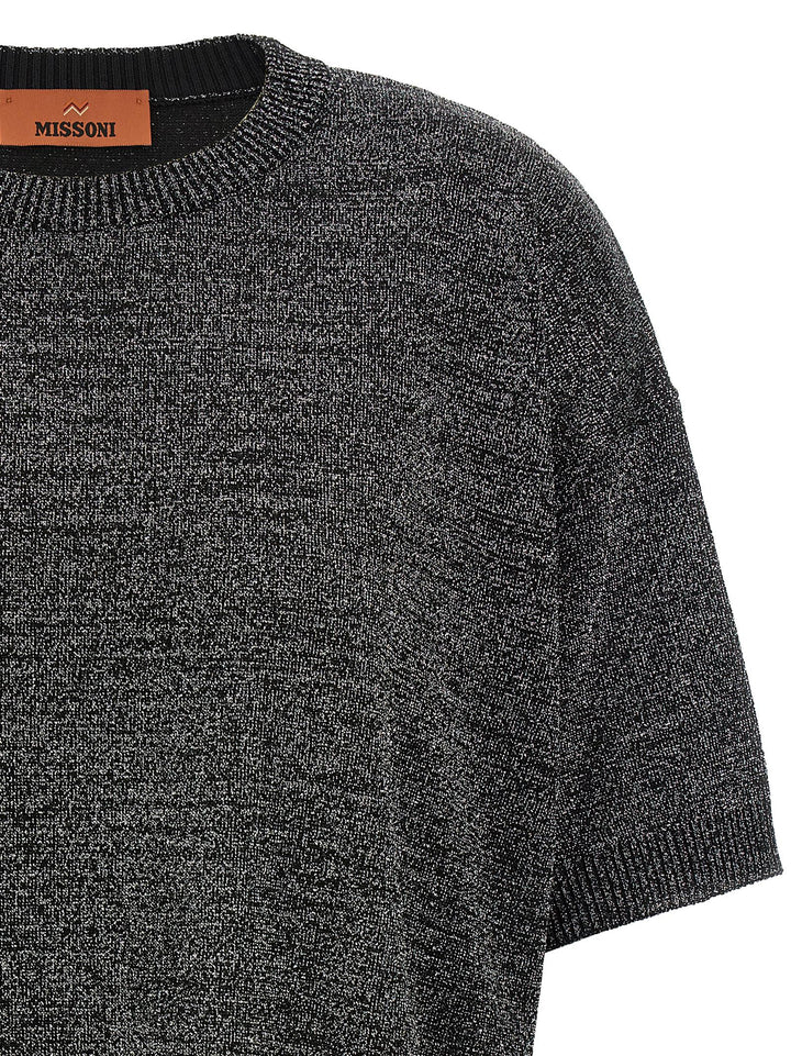 Missoni Knitted T-Shirt Sweaters and Cardigans - Silver | 44cbd7c6293b773422260286d2e4f309fc948e98
