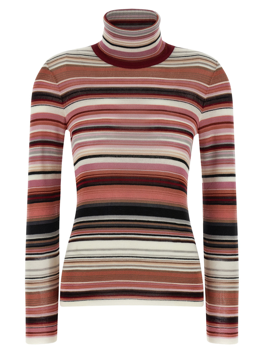 Missoni Striped Turtleneck Sweater Sweaters and Cardigans - Pink | 4048d5d543031bda3b640eed55b1dd6491f77e86