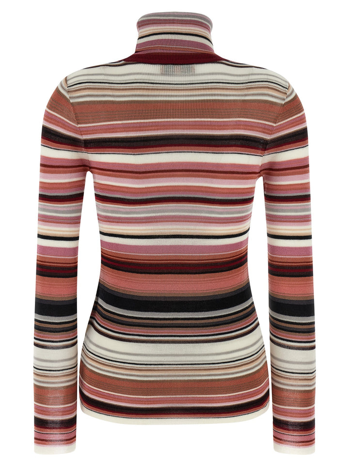 Missoni Striped Turtleneck Sweater Sweaters and Cardigans - Pink | afe65b0cbdac8fbfc71a987e2016b32604e5c5bd