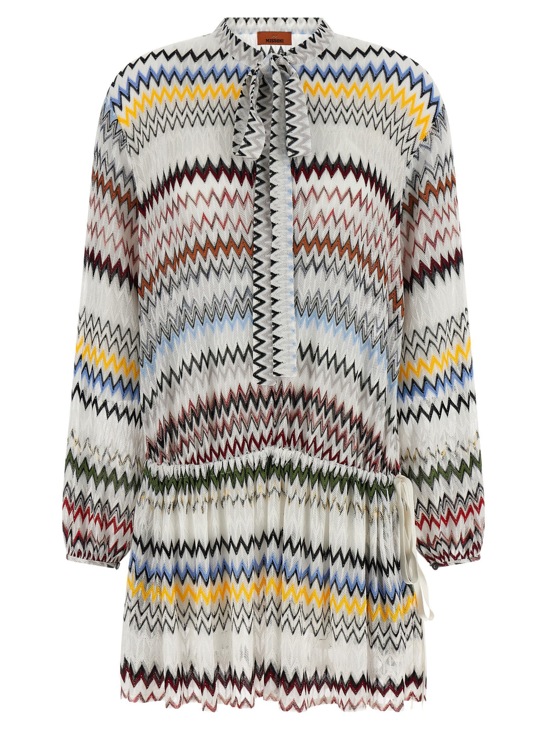 Missoni Micro Chevron Dress Dresses - White | 355a6a42405dce398b3412a1161637ab683373d3