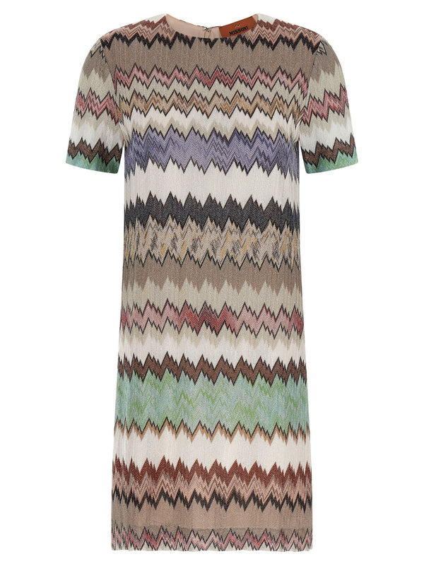 Lamé Viscose Dress Dresses Multicolor
