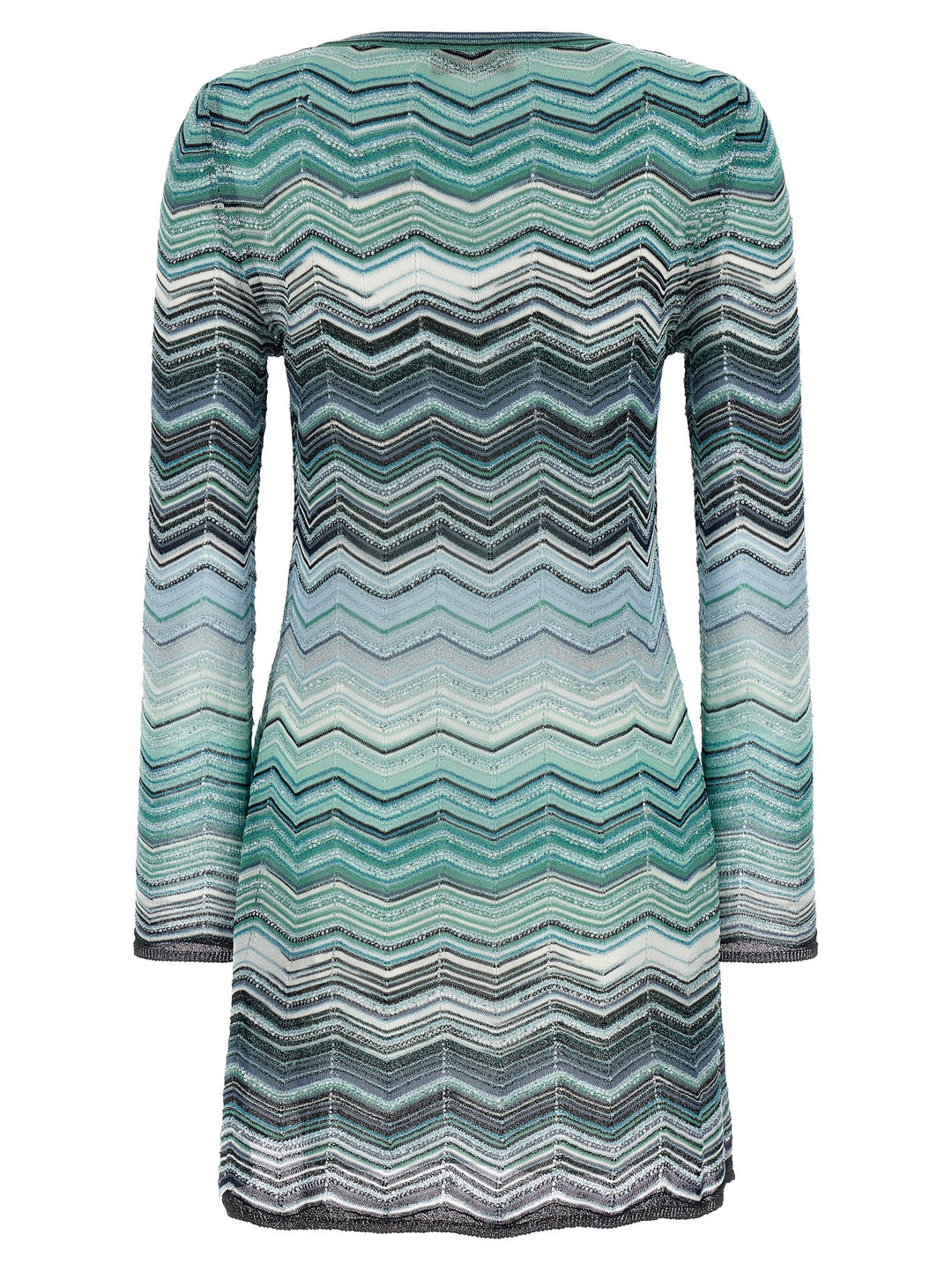 Missoni Chevron Lamé Dress Dresses - Green | 96460e69526088b835f397d94a83a1b707941d4d