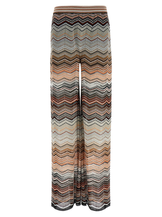 Chevron Lamé Pants Multicolor