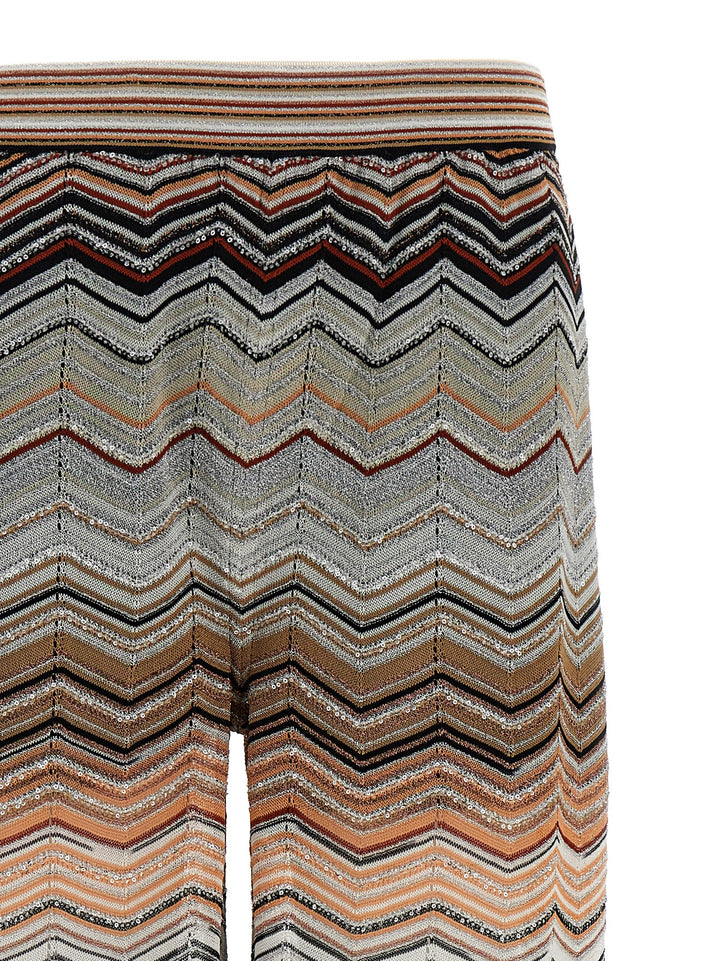 Missoni Chevron Lamé Pants - Multicolor | f4dc355aefa17dc7ad18b186b38fc1a44726262f