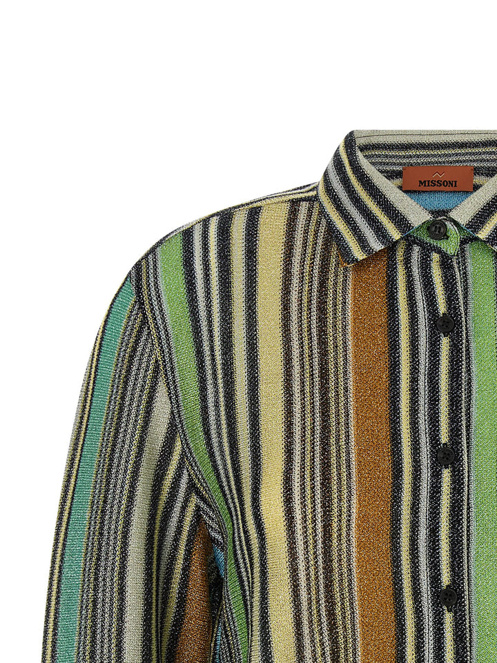Missoni Lamé Viscose Shirt Shirt and Blouse - Multicolor | f202bf92e1ef26f35d4f75e38cc1b59711273769