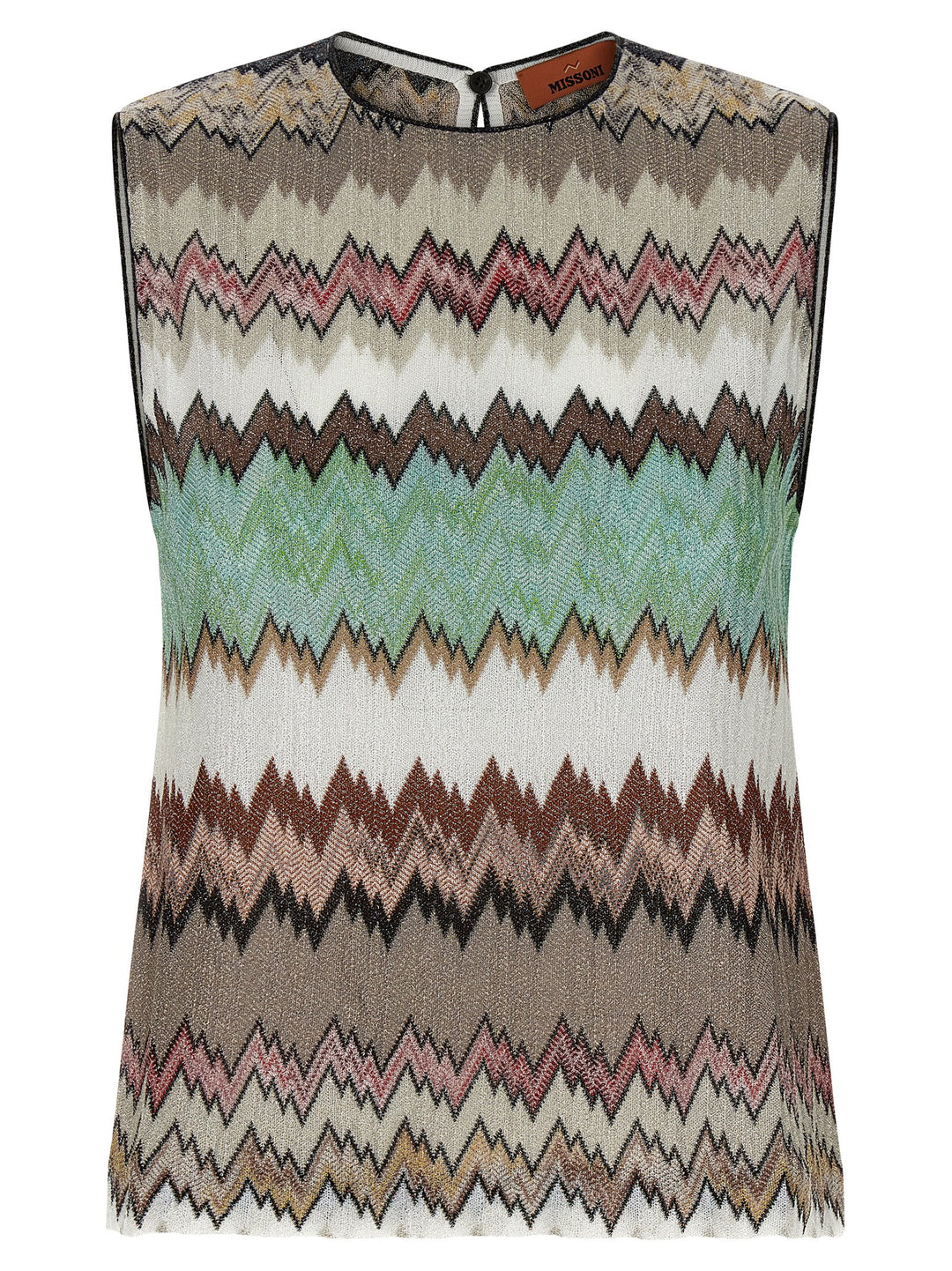 Missoni Zigzag Lamé Top Tops - Multicolor | 2fdd4e4d2cffeb17ddb6983e0c7cd1afdd892b95