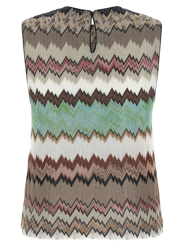 Missoni Zigzag Lamé Top Tops - Multicolor | f6ae82b6c7ac74fc98e5afe5f5e3cf2ba458c43a