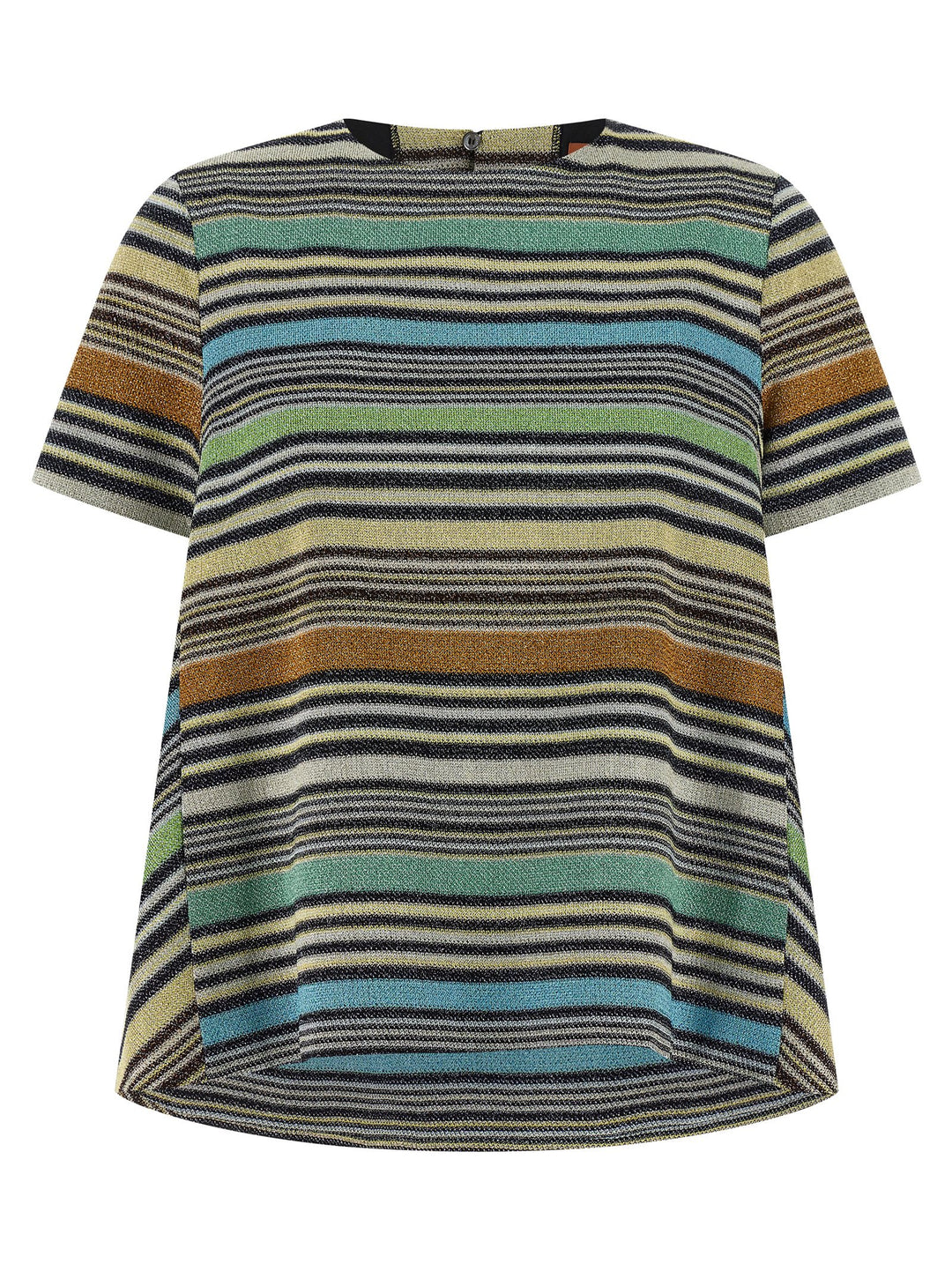 Missoni Lamé Stripes T-shirt - Multicolor | 428c13248a81ea24bbe4ccc19a64332cfe8fb140