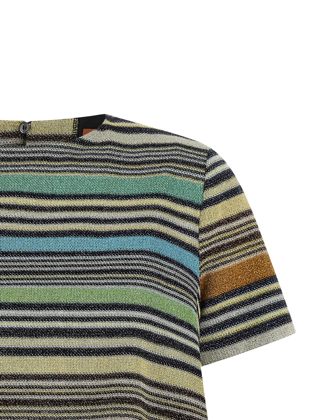 Missoni Lamé Stripes T-shirt - Multicolor | e8e1eea783fff783e6518a0593b7dcc133020f08