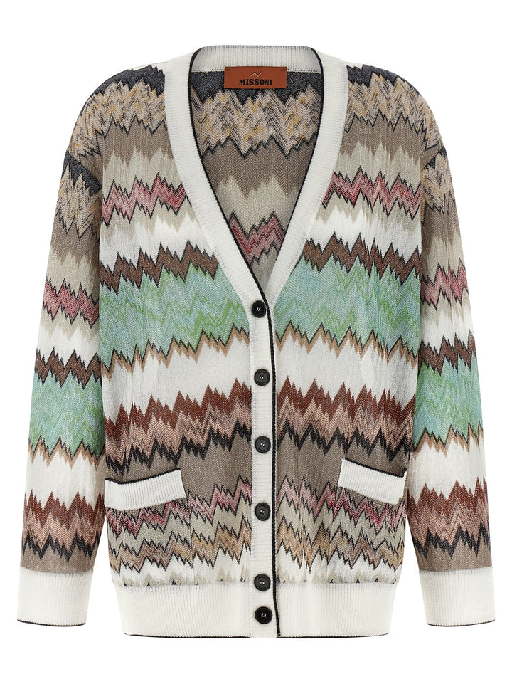 Missoni Snake Lamé Viscose Cardigan Sweaters and Cardigans - Multicolor | 1cc0c5545fde7c125d0ad62c537dfd3087dd4a97