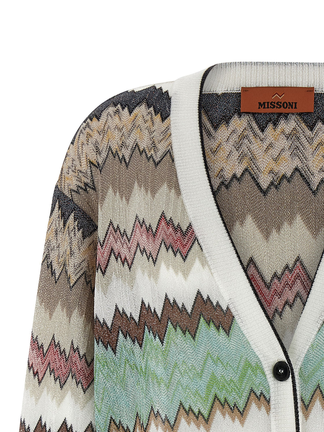 Missoni Snake Lamé Viscose Cardigan Sweaters and Cardigans - Multicolor | 3f58b88a3f404fc4dad3d925aadfdbe40bdf62a8